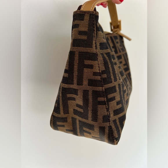 ❗️SOLD❗️Authentic Fendi Monogram canvas purse Satchel/Top Handle Bag Fendi zucca - Picture 10 of 12